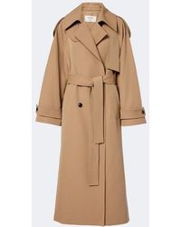 Rohe - Cotton And Wool-Blend Belted Coat - Lyst