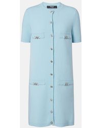 Versace - Medusa Wool And Cashmere Shirt Dress - Lyst