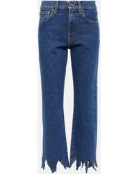 JW Anderson - Distressed Cropped Jeans - Lyst