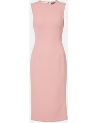 Dolce & Gabbana - Virgin Wool Midi Dress - Lyst