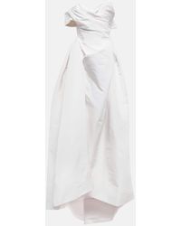 Vivienne Westwood - Novia - vestido asimetrico Freyja de seda - Lyst