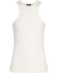 Goldsign The Rib Ribbed-knit Tank Top - White