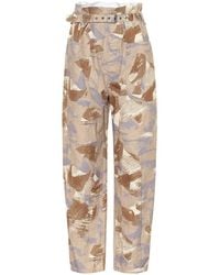 Isabel Marant - Exclusive To Mytheresa – Iona High-rise Cotton-blend Pants - Lyst