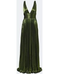 retroféte - Perindo Plisse Lame Gown - Lyst