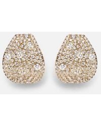 STONE AND STRAND - Keepsake 14Kt Huggie Earrings With Diamonds - Lyst