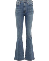 Citizens of Humanity Synthetic Lilah High Rise Bootcut in Blue Womens Clothing Jeans Flare and bell bottom jeans 