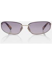 Miu Miu - Miu Nocturne Oval Sunglasses - Lyst
