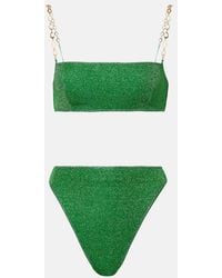 Oséree - Lumiere O Chain Lame Bikini - Lyst