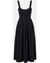 Doen - Midikleid Marianne Aus Baumwollpopeline - Lyst