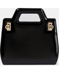 Ferragamo - Wanda Mini Leather Tote Bag - Lyst