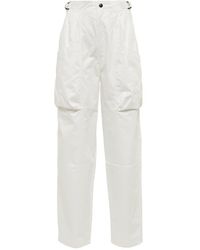 Isabel Marant - Ferima High-Rise Tapered Cotton Pants - Lyst