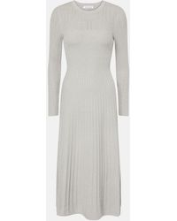 Veronica Beard - Nami Knitted Lame Midi Dress - Lyst