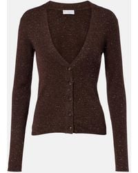 Brunello Cucinelli - Ribbed-Knit Cashmere-Blend Cardigan - Lyst