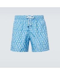 Fedeli - Madeira Printed Swim Trunks - Lyst