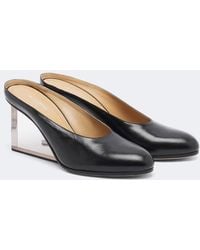 Maison Margiela - Leather Wedge Mules - Lyst
