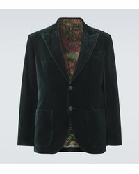 Etro - Cotton Velvet Blazer - Lyst