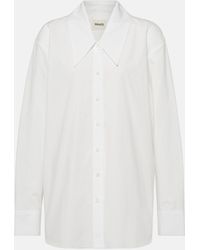 Khaite - Lago Cotton Poplin Shirt - Lyst