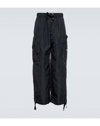 Versace - Technical Wide-leg Cargo Pants - Lyst