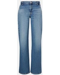 7 For All Mankind - Mid-Rise Wide-Leg Jeans Lotta - Lyst