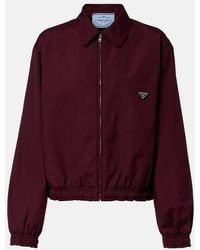 Prada - Giacca Blouson Con Logo - Lyst