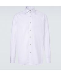 Kiton - Hemd Aus Baumwollpopeline - Lyst