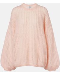 TOTEME - Pull Oversize En Mohair Melange - Lyst