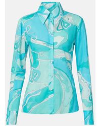 PUCCI - Orchidee Cotton Shirt - Lyst