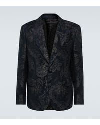Etro - Jacquard Velvet Blazer - Lyst