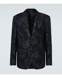 Etro - Jacquard Velvet Blazer - Lyst