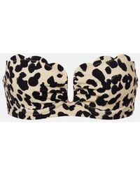 Marysia Swim - Lisbon Leopard-Print Bikini Top - Lyst