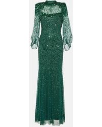 Jenny Packham - Embellished Tulle Gown - Lyst