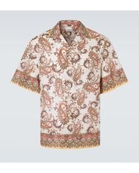 Etro - Paisley Cotton Bowling Shirt - Lyst