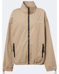 Miu Miu - Cotton Gabardine Jacket - Lyst