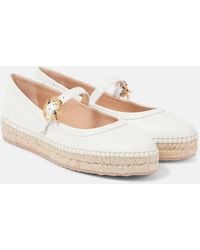 Gianvito Rossi - Espadrilles Elda Aus Leder - Lyst