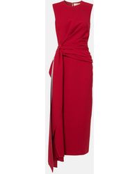 ROKSANDA - Elham Draped Crepe Midi Dress - Lyst