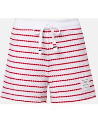 Thom Browne - Short En Coton A Rayures - Lyst