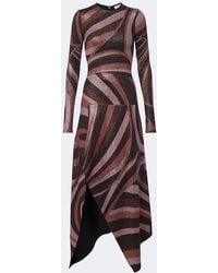PUCCI - Iride Lurex Jersey Midi Dress - Lyst