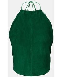 Stouls - Rosie Halterneck Suede Top - Lyst