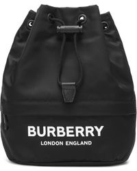 Burberry Phoebe Nylon Drawstring Pouch - Black