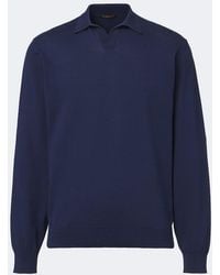 Rubinacci - Cotton Polo Sweater - Lyst