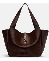 Saint Laurent - Le 5 A 7 Bea Calf Hair Tote Bag - Lyst