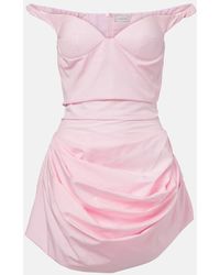 Magda Butrym - Minikleid Aus Baumwolle - Lyst