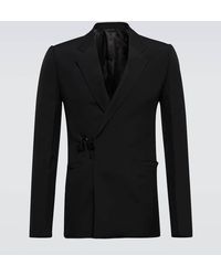 Givenchy - Black Wool Padlock Blazer - Lyst