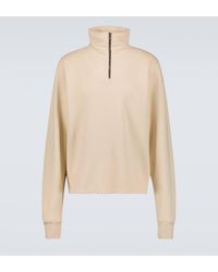 Les Tien - Cotton Jersey Half-zip Sweatshirt - Lyst