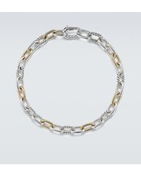 David Yurman - Dy Madison Sterling And 18Kt Chain Bracelet - Lyst
