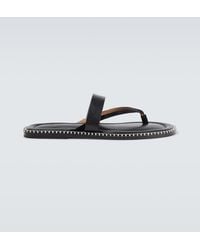 Dries Van Noten - Leather Thong Sandals - Lyst