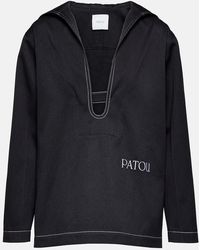 Patou - Top in cotone con logo - Lyst