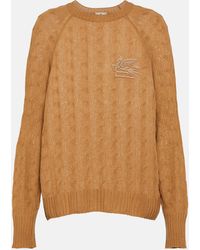 Etro - Cable-knit Cashmere Sweater - Lyst