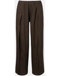 Proenza Schouler - Calla Linen-Blend Wide-Leg Pants - Lyst