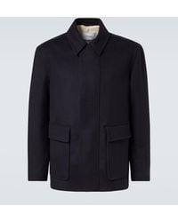 Lardini - Virgin Wool Blouson Jacket - Lyst